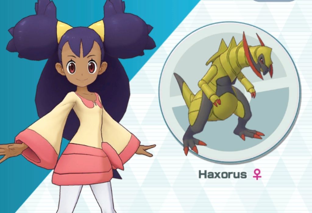 Iris y Haxorus