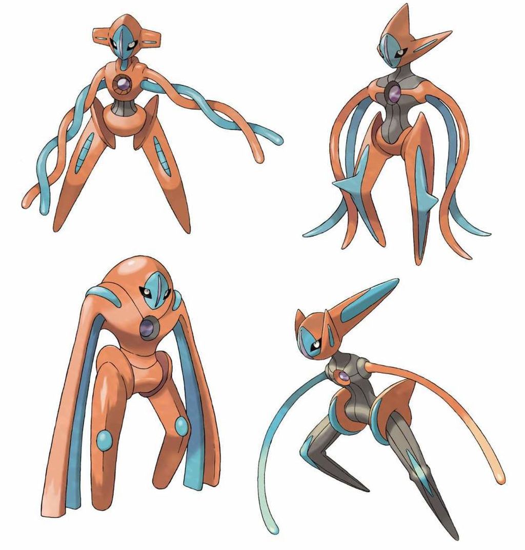 Deoxys y sus cuatro formas