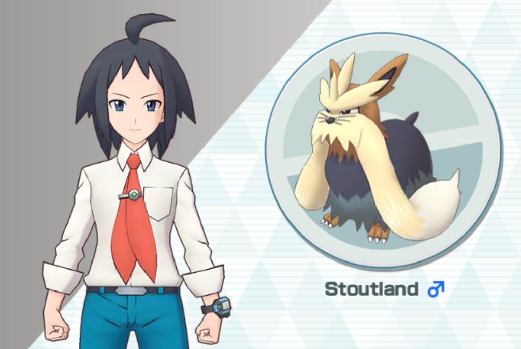 Cheren y Stoutland