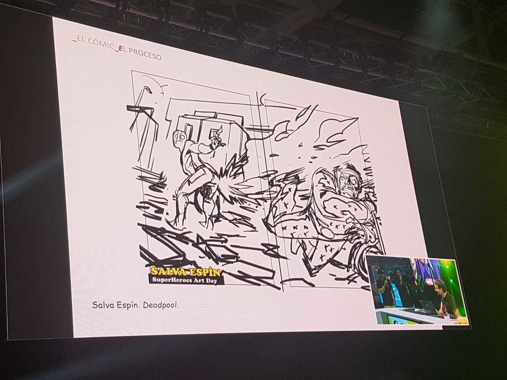 Uno de sus dibujos en MGW