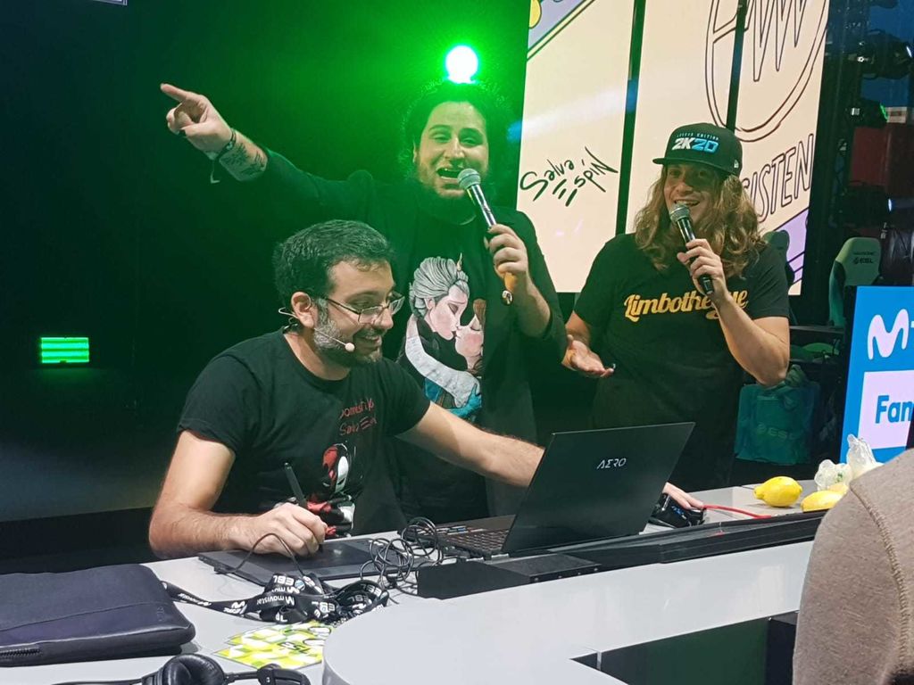 Salva Espín dibujó en directo