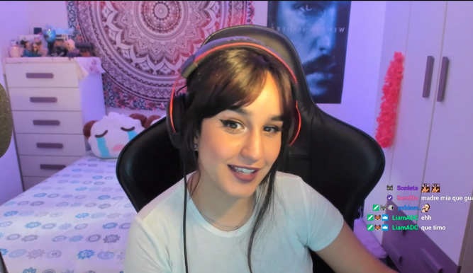 Captura de pantalla del stream de Lazypopa