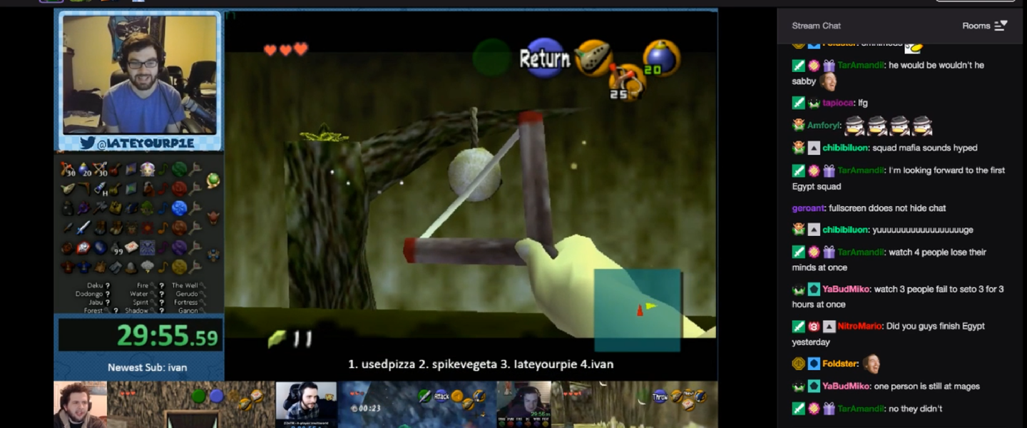 Ejemplo de stream grupal