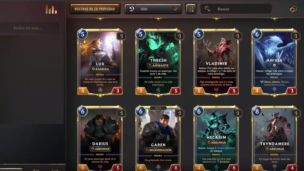 Algunos de los campeones de Legends of Runeterra