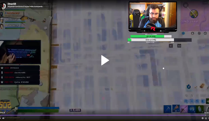 Captura del stream de Lucas Rojo