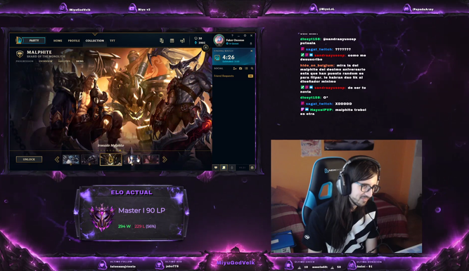 Captura del stream de Miyu
