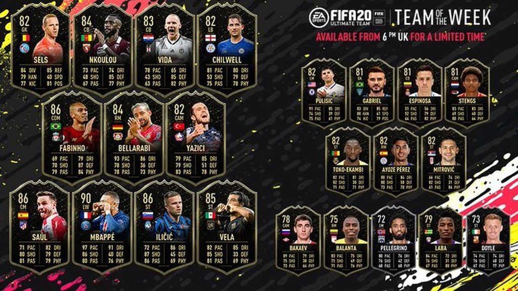El equipo de la semana al completo