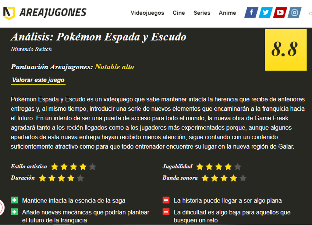 Areajugones - 8.8/10