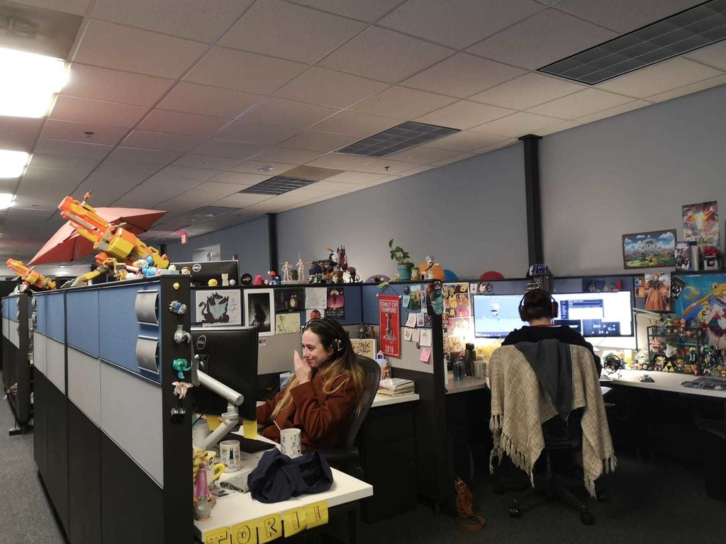 Y los videojuegos son la tónica de las oficinas