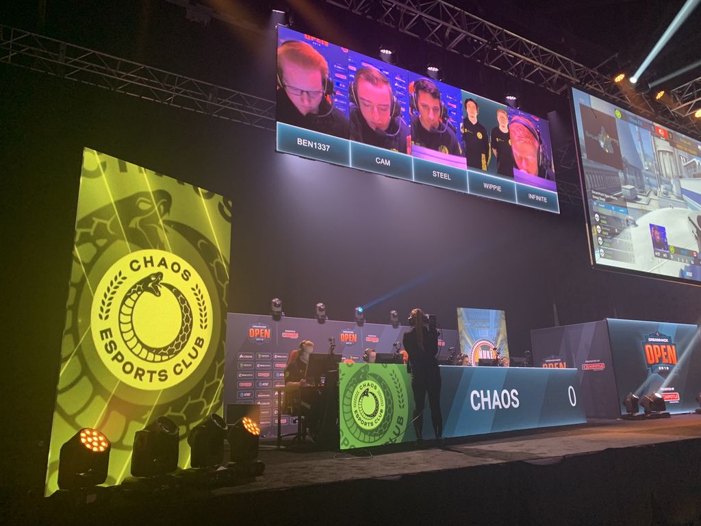 Chaos Esports Club durante la partida