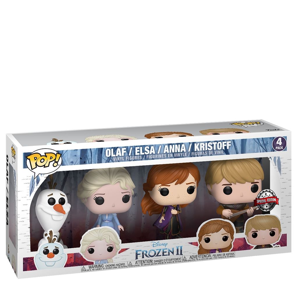 Pack de Olaf, Elsa, Anna y Kristoff