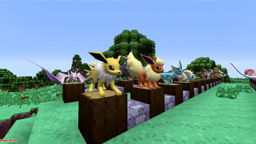Jolteon, Flareon y Vaporeon