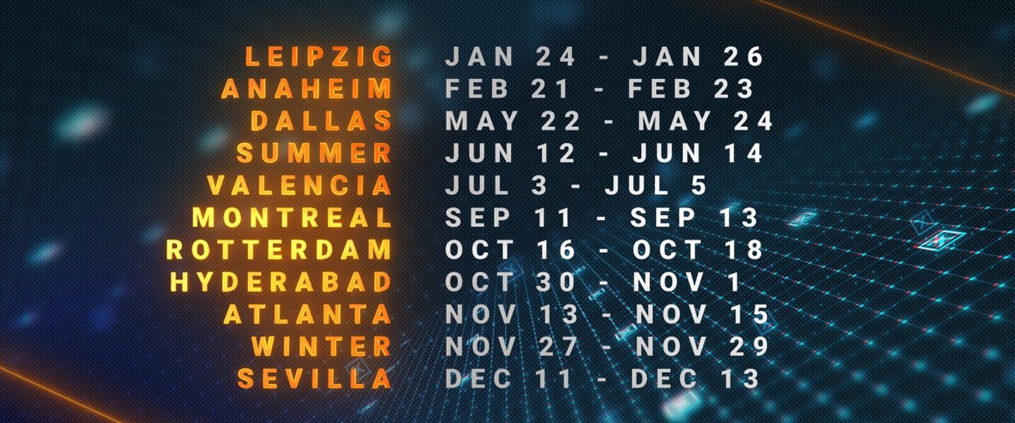 Listado de fechas de DreamHack