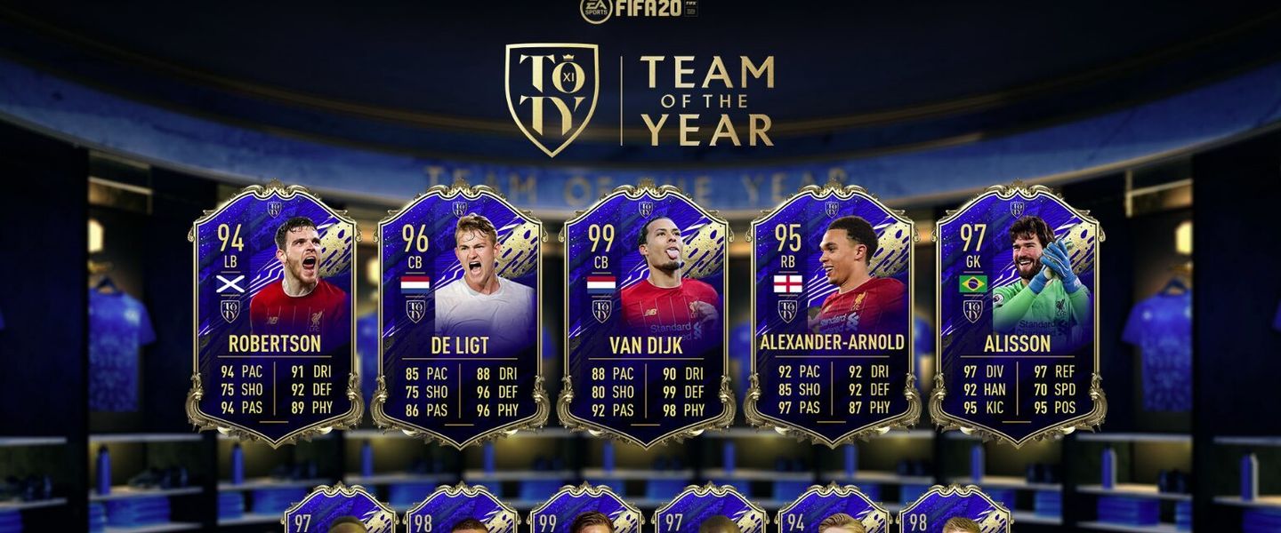 La media de los defensas TOTY de FIFA 20