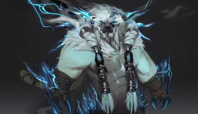 Línea gráfica final que parece que va a tener Volibear