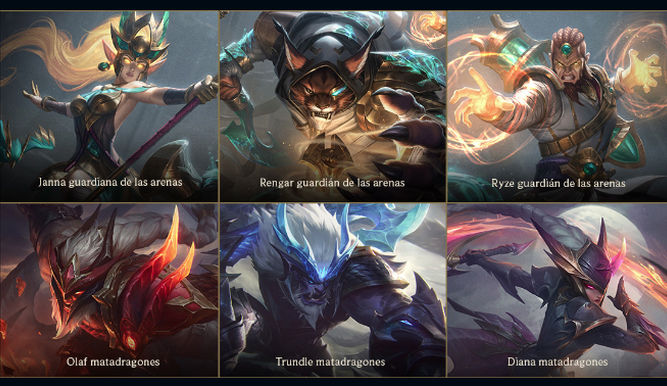 Aspectos de la versión 10.2 de League of Legends