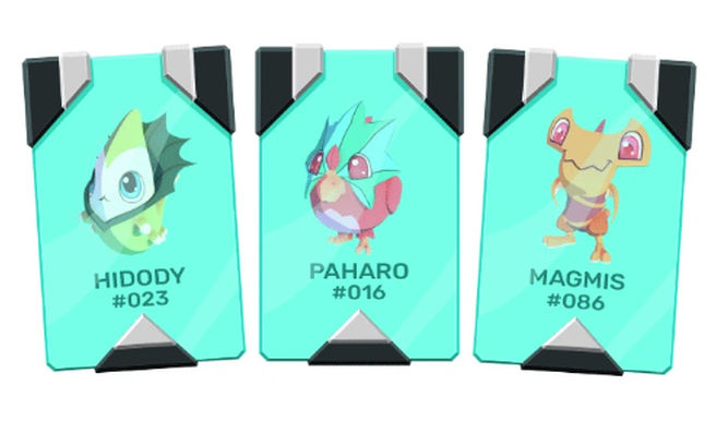 En Temtem no hay pokeballs, sino cartas digitales