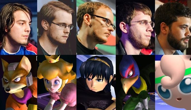 Los 'Five Gods' de Smash Bros. Melee