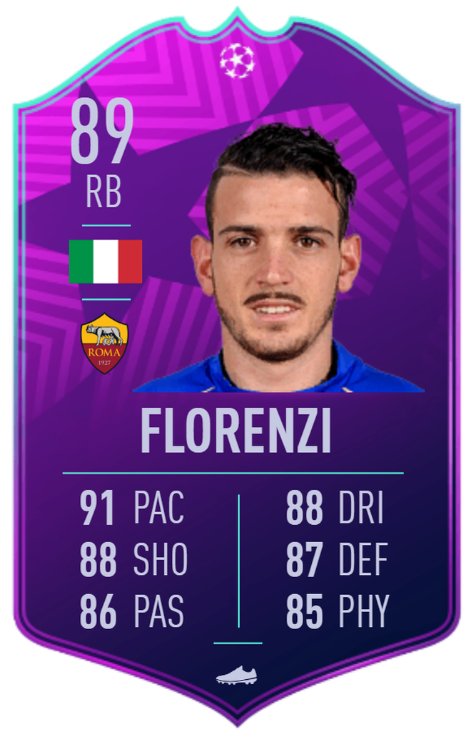 Florenzi y su carta especial en 2019