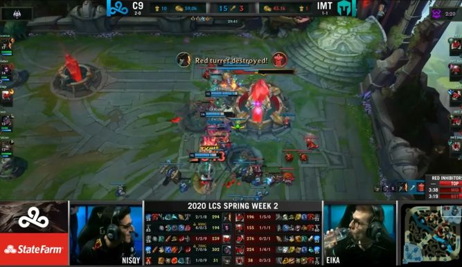 Cloud9 ganando a Immortals