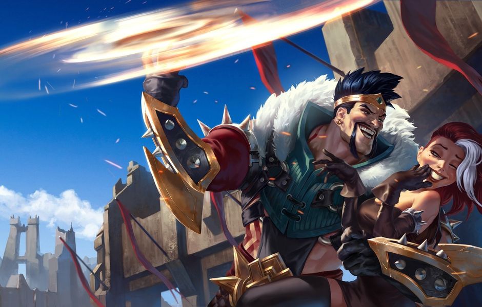 Draven en una de las ilustraciones de Legends of Runeterra