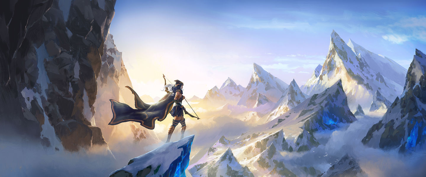 El arte hecho ilustración en Legends of Runeterra