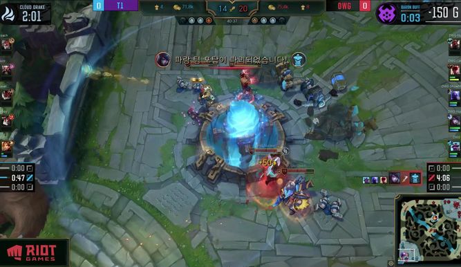 DAMWON Gaming se llevó el primer mapa ante T1