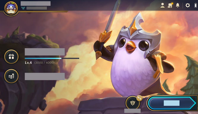 Interfaz de TFT dentro del juego