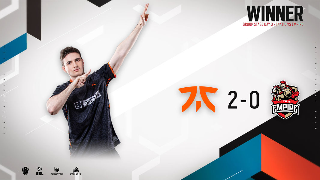 Fnatic es la gran sorpresa del Six Invitational 2020