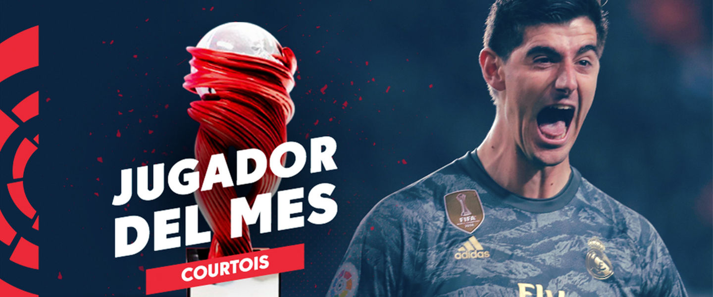 Courtois ha sido escogido jugador del mes