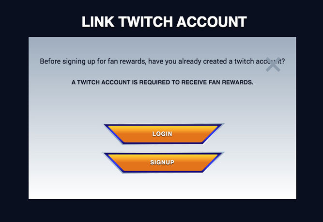Tendrás que iniciar sesión con Twitch cuando te salga este mensaje