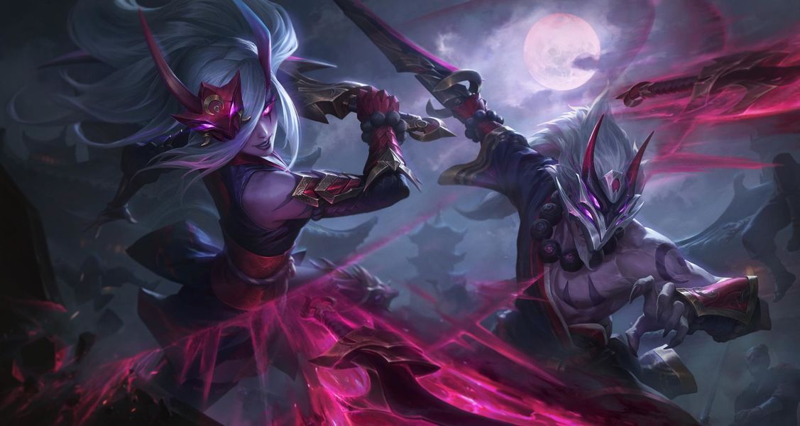 Y nuevos aspectos: Katarina y Maestro Yi Luna Sangrienta