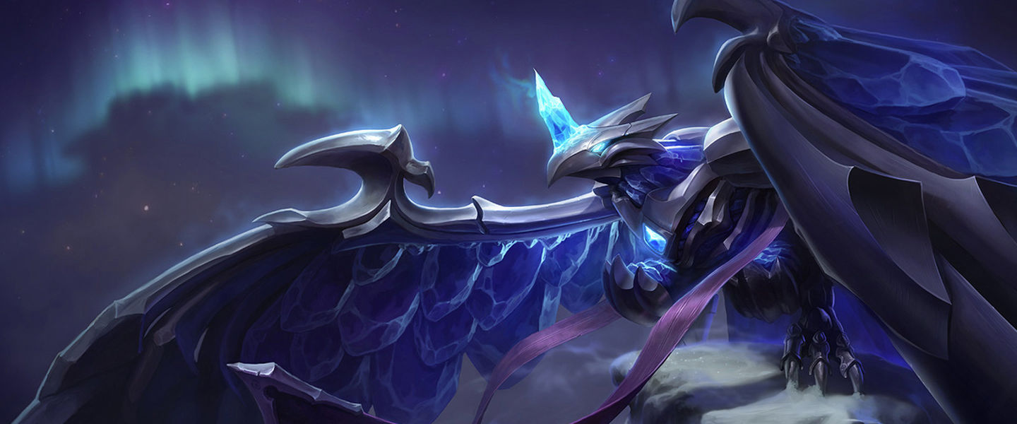 Anivia, otro de los personajes con un aspecto Hielo Negro