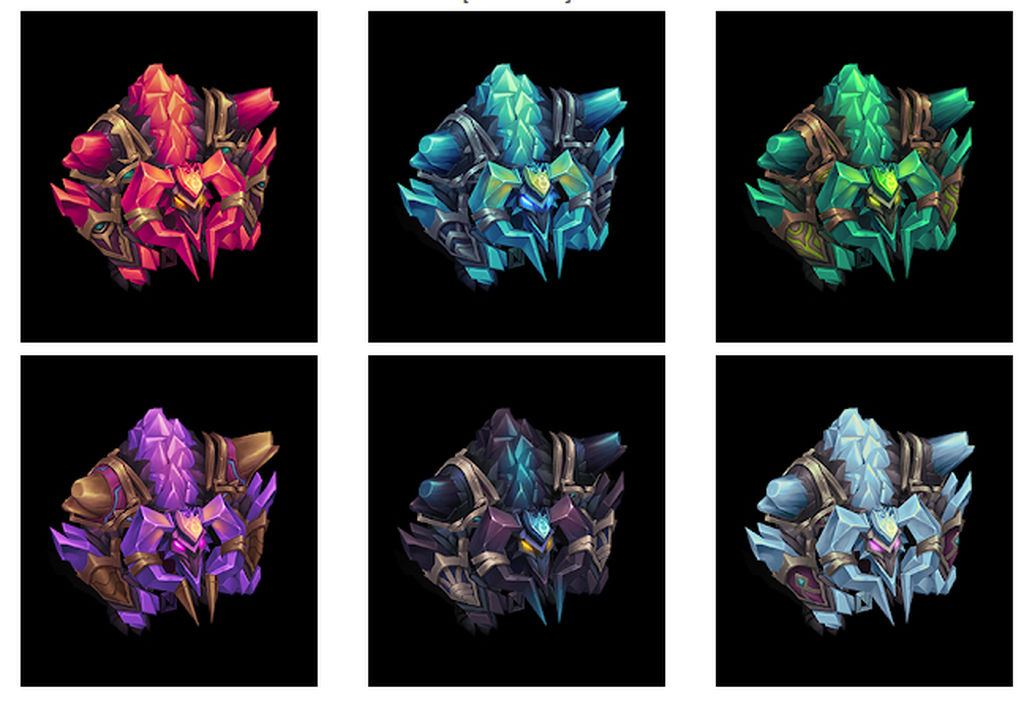 Los cromas del aspecto Alistar Escarcha Oscura