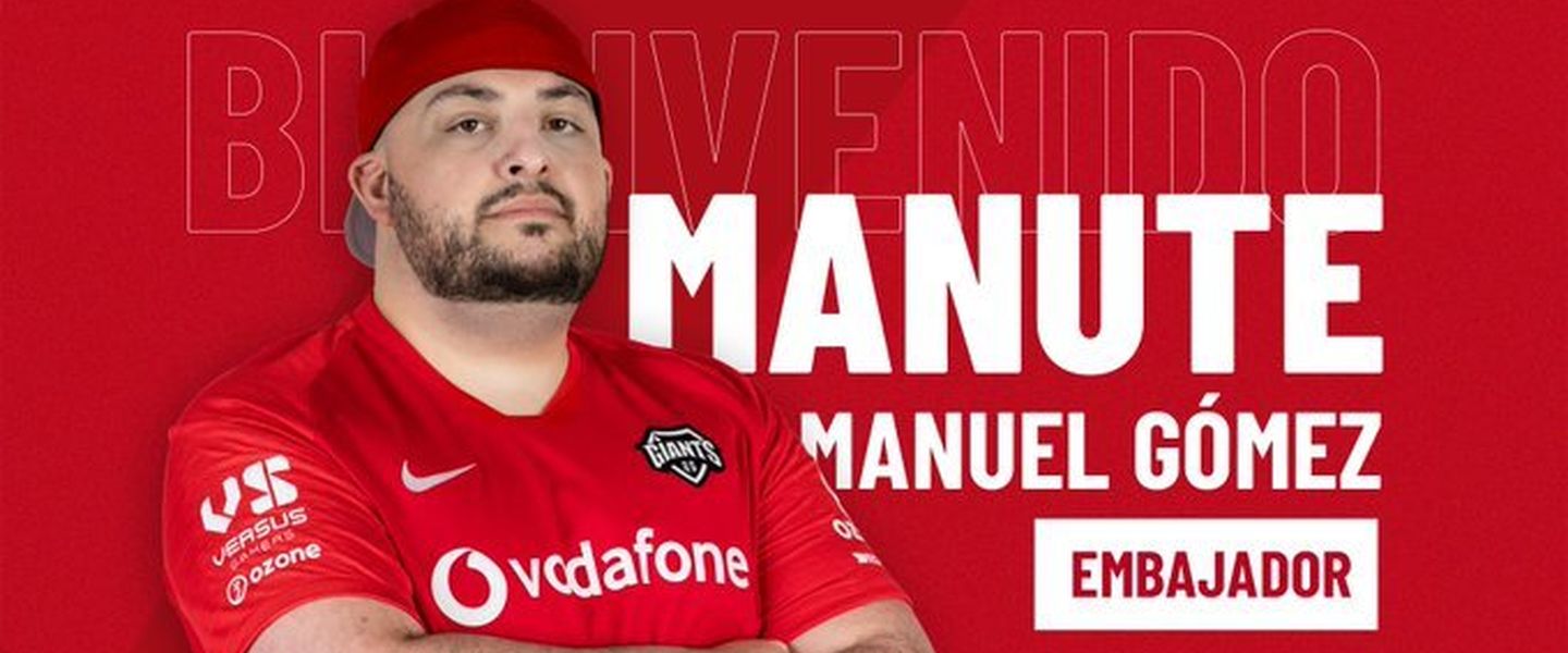 Manute con la elástica de Vodafone Giants
