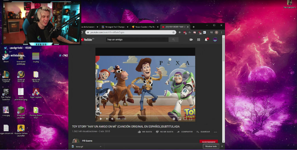 Aunque, pese a las derrotas, no olvidan que son amigos cantando el mítico tema de Toy Story