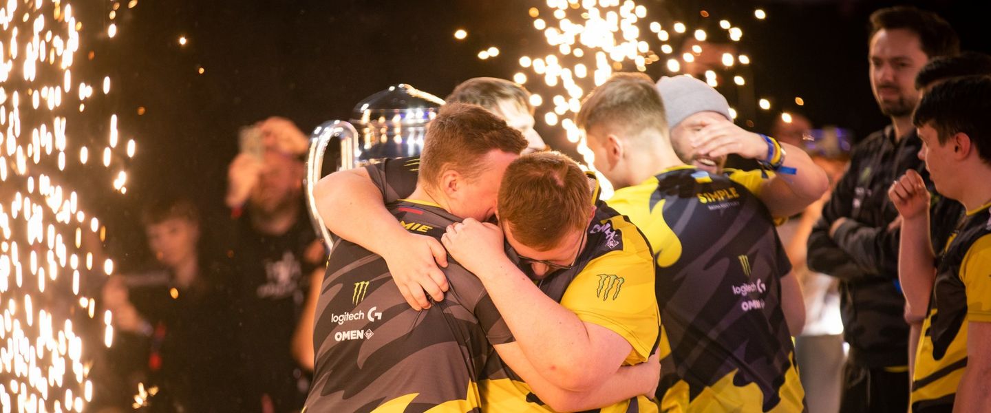 Natus Vincere celebrando la victoria