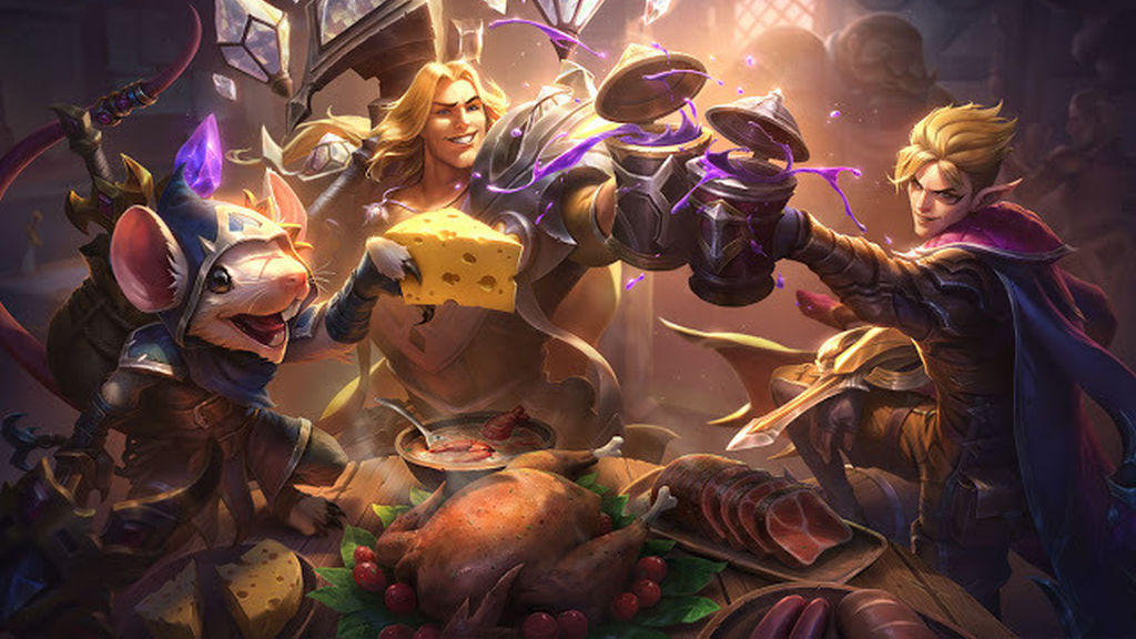 Twitch Huella Oscura, Taric Escudo Lumínico y Talon Madera Oscura