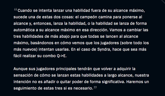 Estamento de Riot Games sobre los cambios
