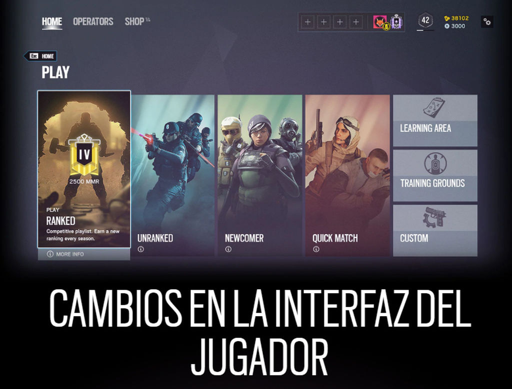 Nueva interfaz para el jugador