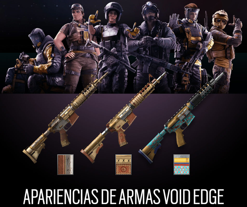 Nuevos aspectos y armas de Operation Void Edge