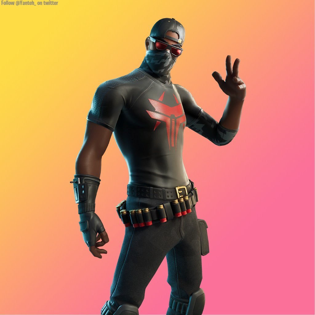 Los colores negro y rojo predominan en esta skin
