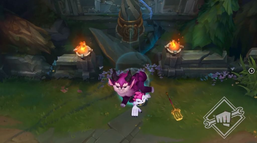 Animación de back de Veigar Furyhorn Cosplay