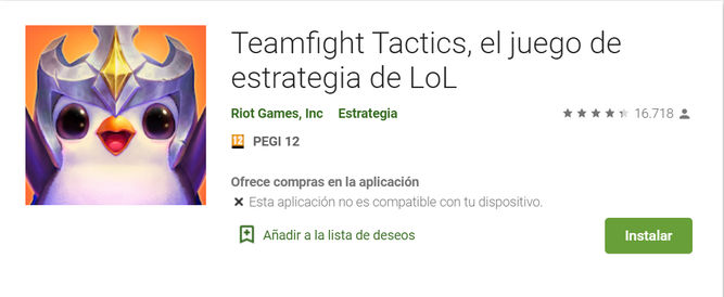 TFT en móviles