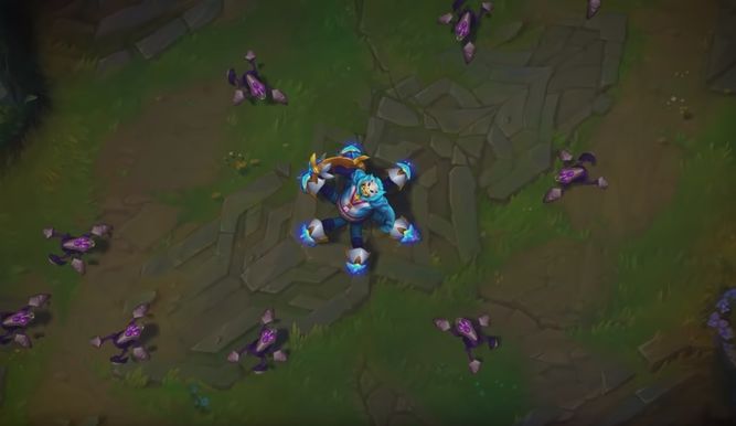 Urgot enfrentándose a las criaturas del vacío