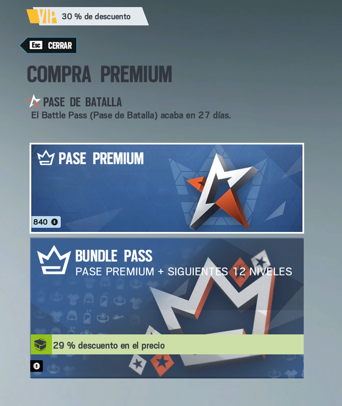 Precio de la versión premium