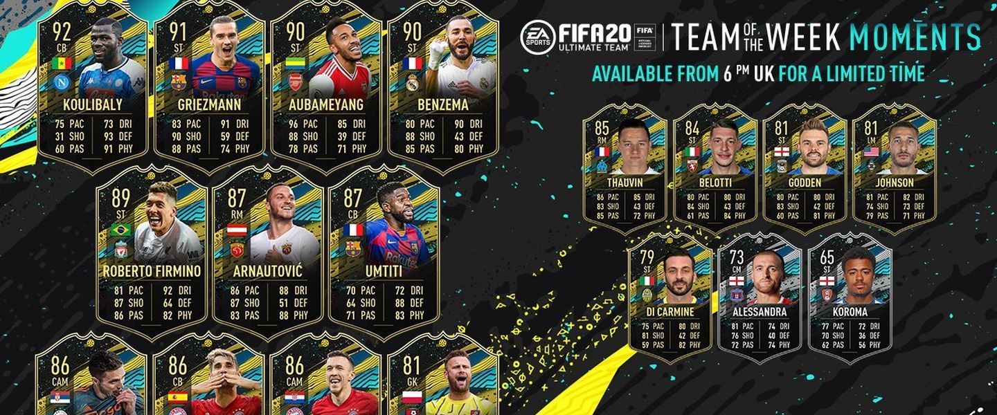 Las ausencias del TOTW Moments 6