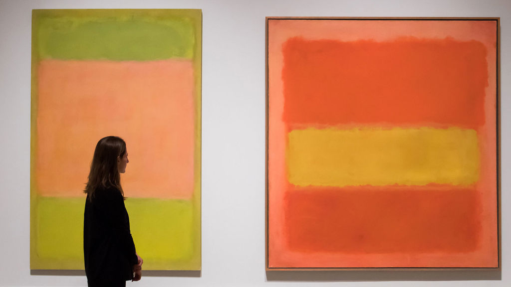 Cuadros del artista británico Mark Rothko