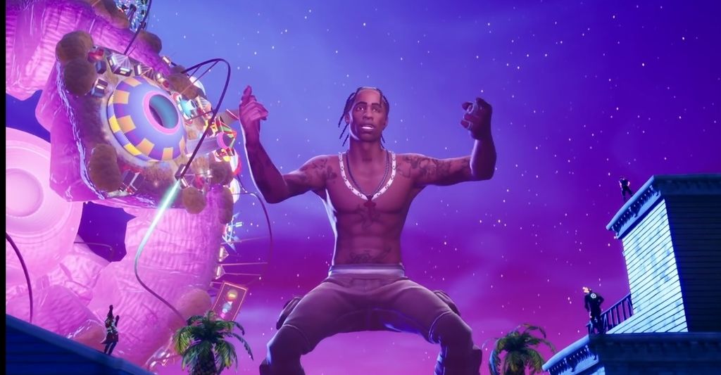 Travis Scott se volvió gigante en el concierto Astronomical