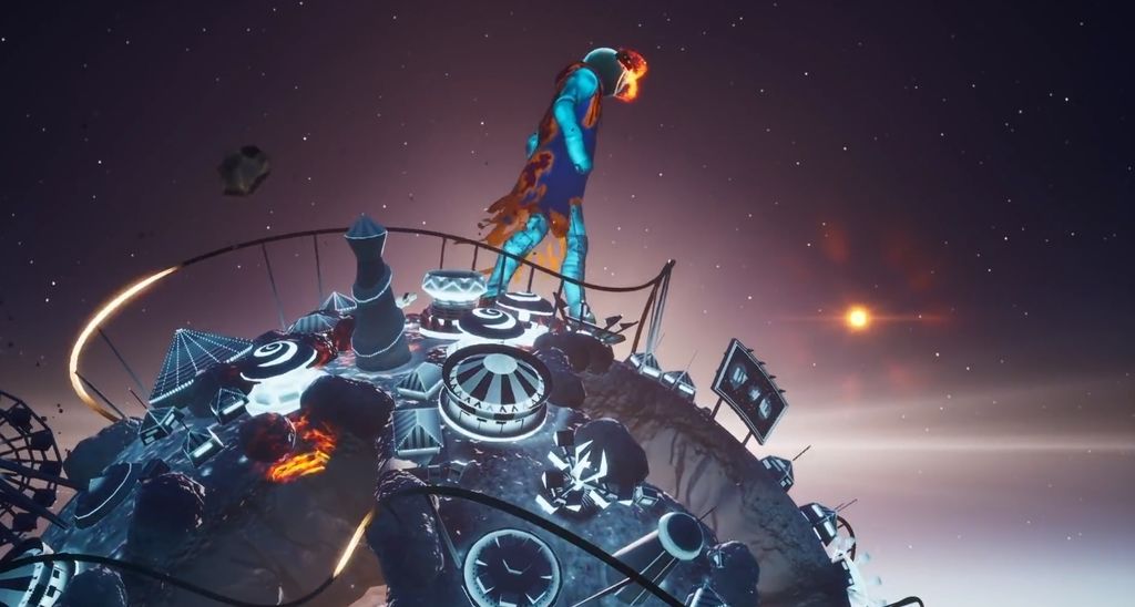 Astro Jack, de nuevo, caminando en el espacio